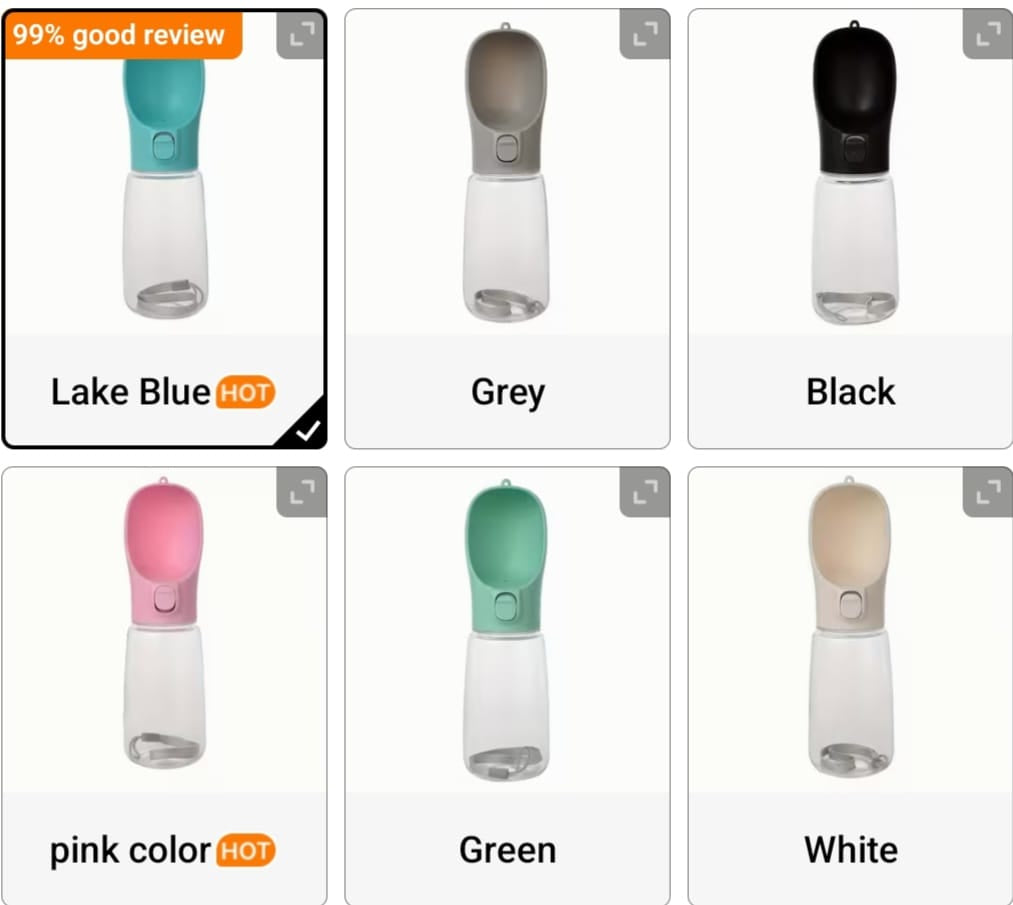 💧 AquaPaw™ Portable Silicone Pet Travel Water Bottle (350ml)