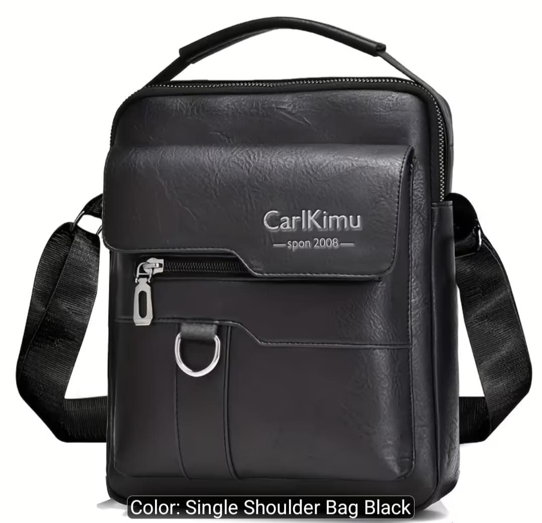 Genuine Leather Unisex Crossbody Business Bag