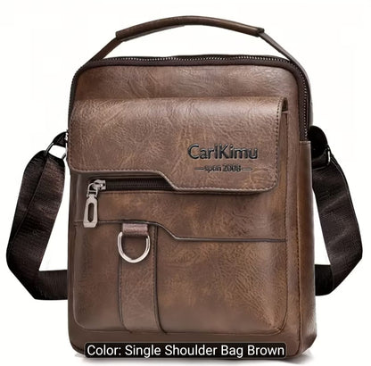 Genuine Leather Unisex Crossbody Business Bag