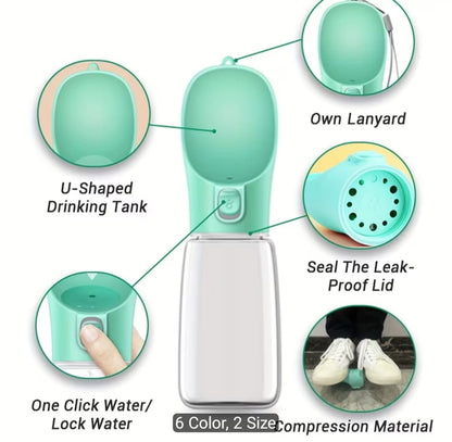 💧 AquaPaw™ Portable Silicone Pet Travel Water Bottle (350ml)