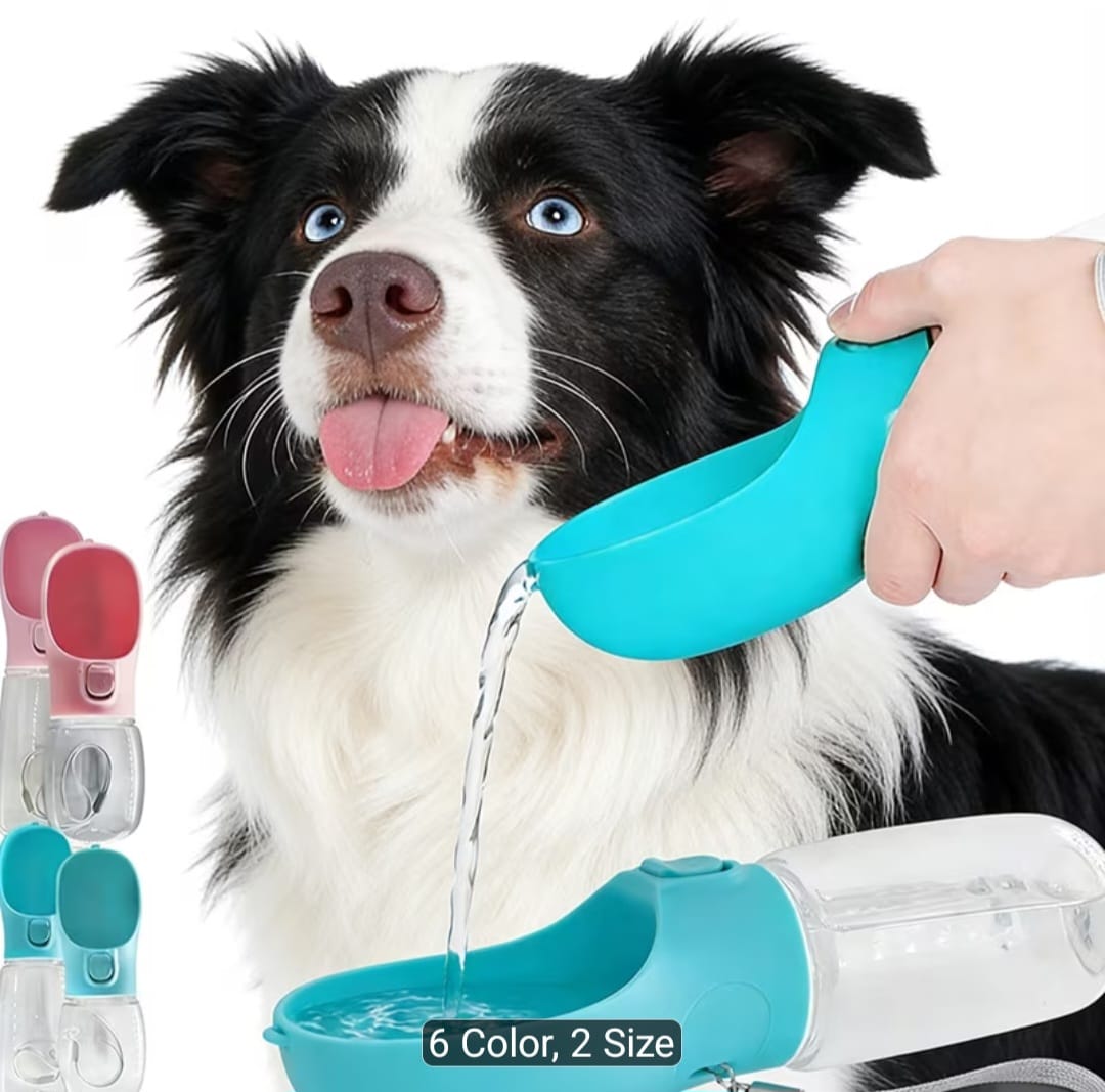 💧 AquaPaw™ Portable Silicone Pet Travel Water Bottle (350ml)