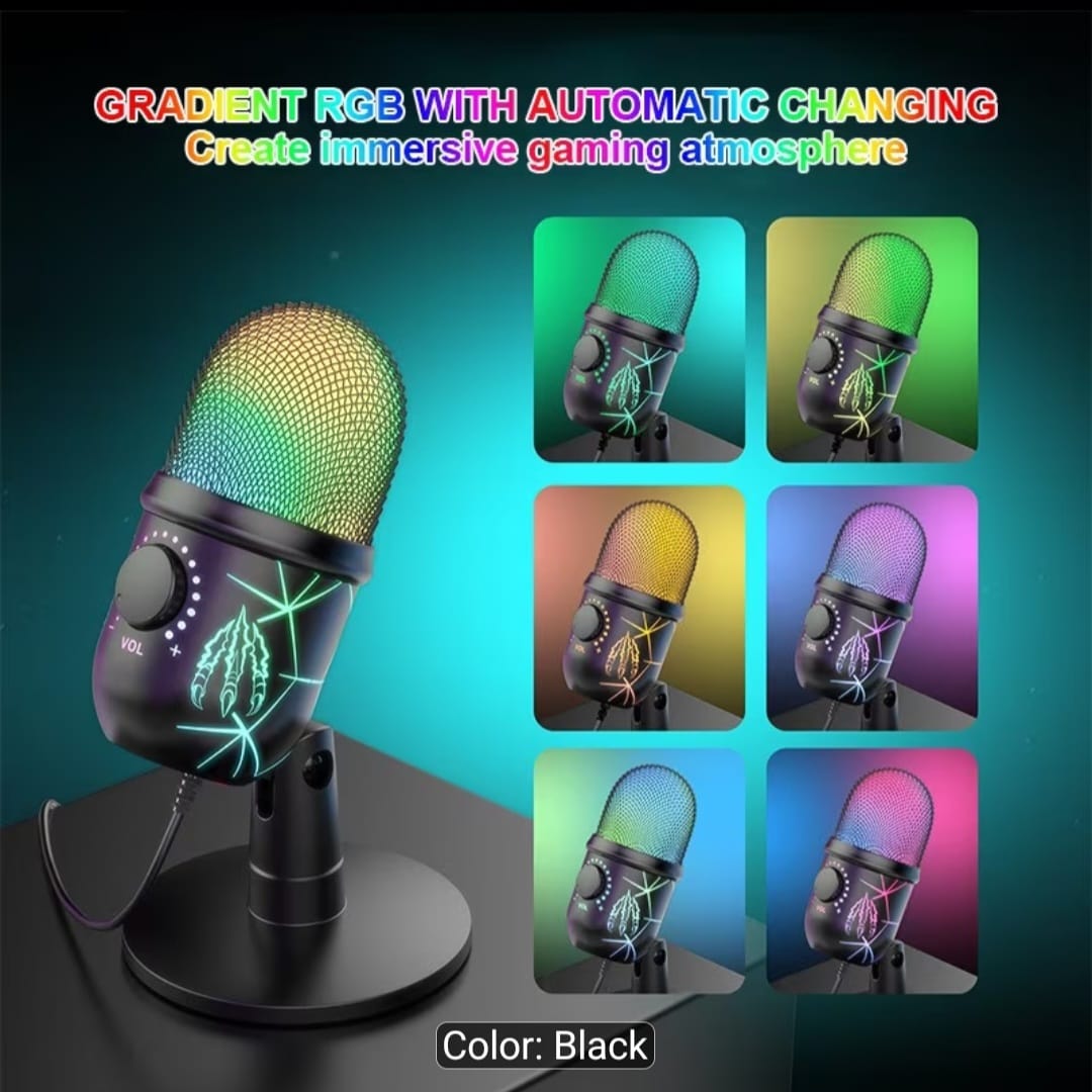 🎙️ Professional RGB Gaming Microphone