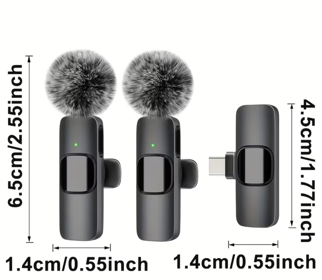 🎤 Wireless Lavalier Microphone Set