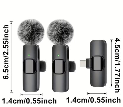 🎤 Wireless Lavalier Microphone Set