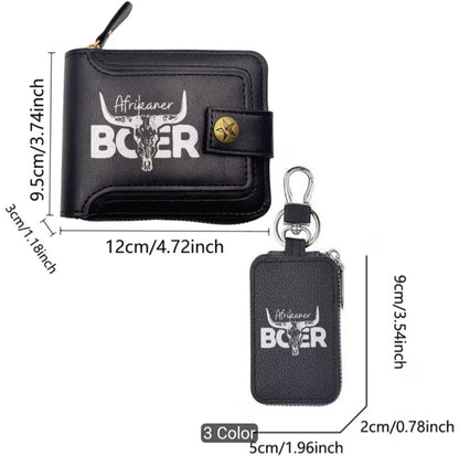 👔 Afrikaner Boer Wallet & Key Pouch Gift Set (Boer)