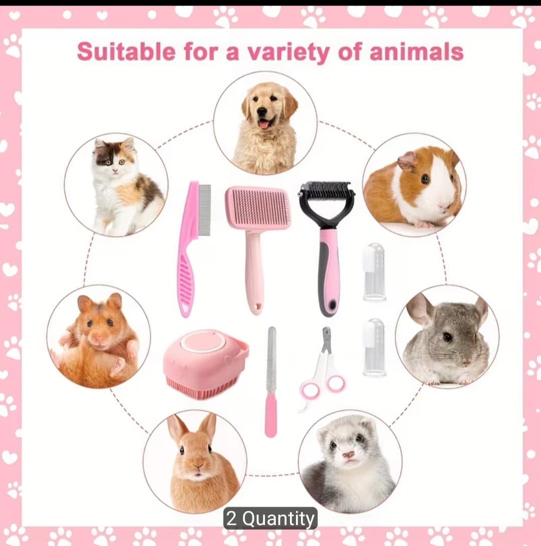 ✂️ PawCare™ 8-Piece Grooming Kit