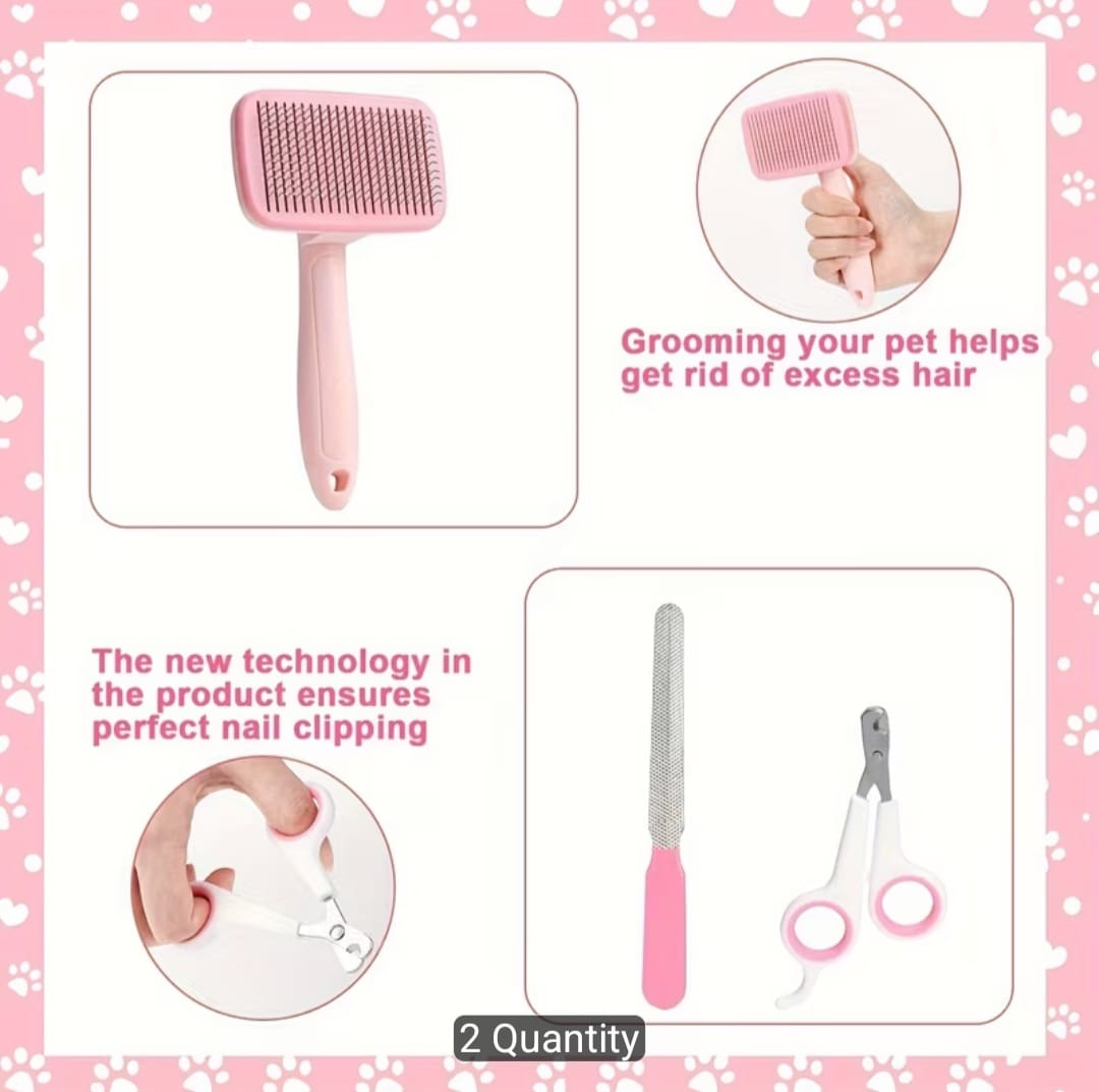 ✂️ PawCare™ 8-Piece Grooming Kit
