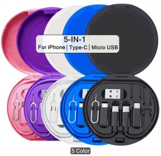 🔌 5-in-1 Universal Charging Cable Kit