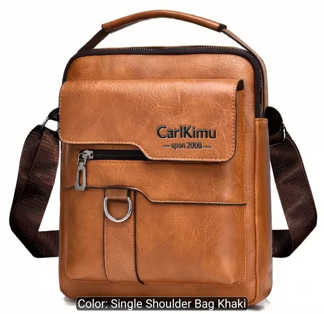 Genuine Leather Unisex Crossbody Business Bag
